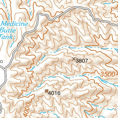Tonto National Forest Quadrangle: PICACHO COLORADO Preview 3