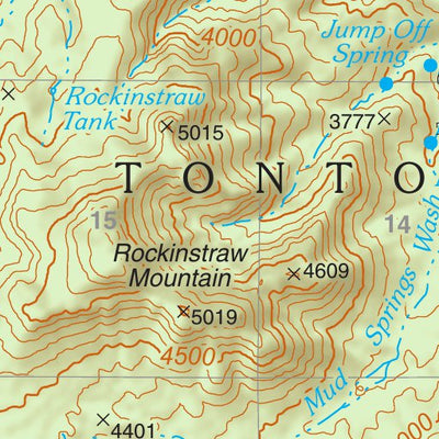 Tonto National Forest Quadrangle: ROCKINSTRAW MOUNTAIN Preview 3