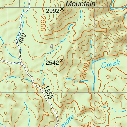 Tonto National Forest Quadrangle: ADAMS MESA Map by US Forest Service ...
