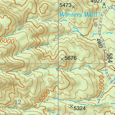 Tonto National Forest Quadrangle: CHROME BUTTE Preview 3