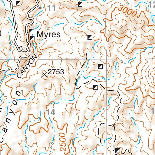Tonto National Forest Quadrangle: MINERAL MOUNTAIN Map by US Forest ...