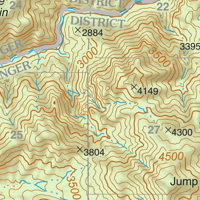 Tonto National Forest Quadrangle: DAGGER PEAK Preview 3
