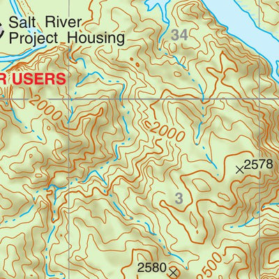 Tonto National Forest Quadrangle: STEWART MOUNTAIN Preview 3
