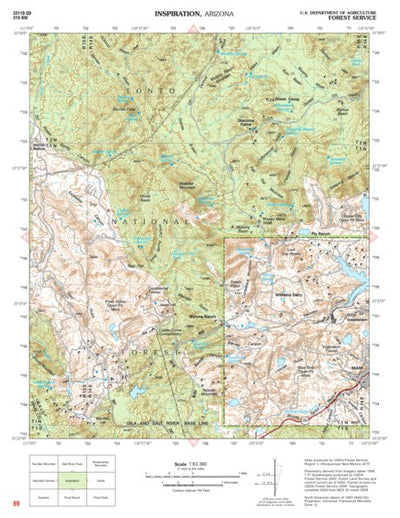 Tonto National Forest Quadrangle: INSPIRATION Preview 1