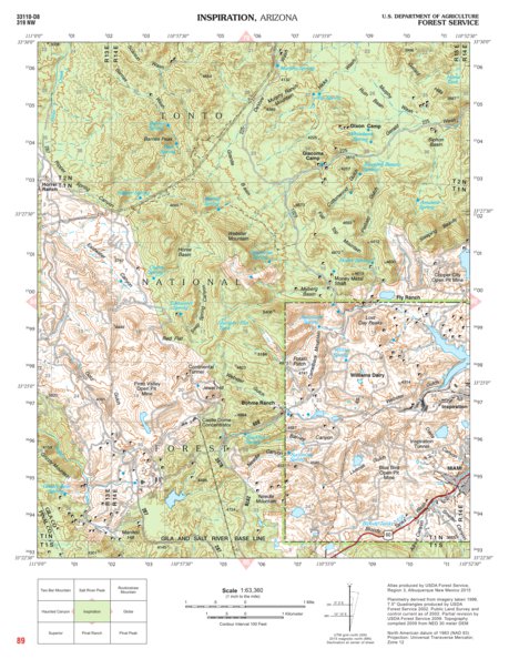 Tonto National Forest Quadrangle: INSPIRATION Preview 1