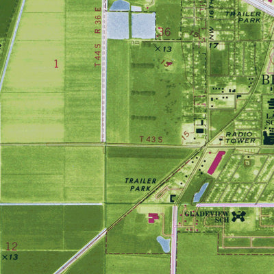 FL-BELLE GLADE: ORTHOPHOTOMAP 1970 Preview 2