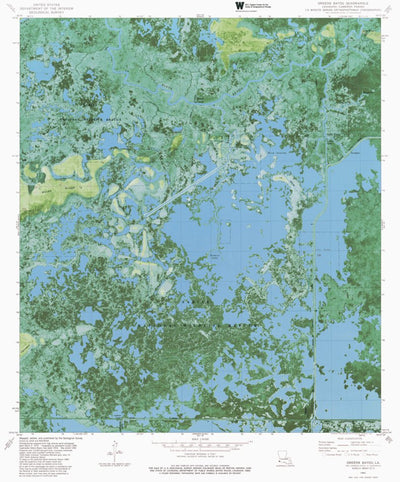 LA-GREENS BAYOU: ORTHOPHOTOMAP 1982 Preview 1