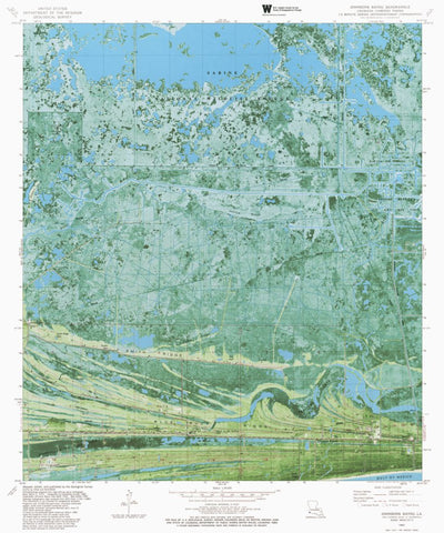 LA-JOHNSONS BAYOU: ORTHOPHOTOMAP 1982 Preview 1