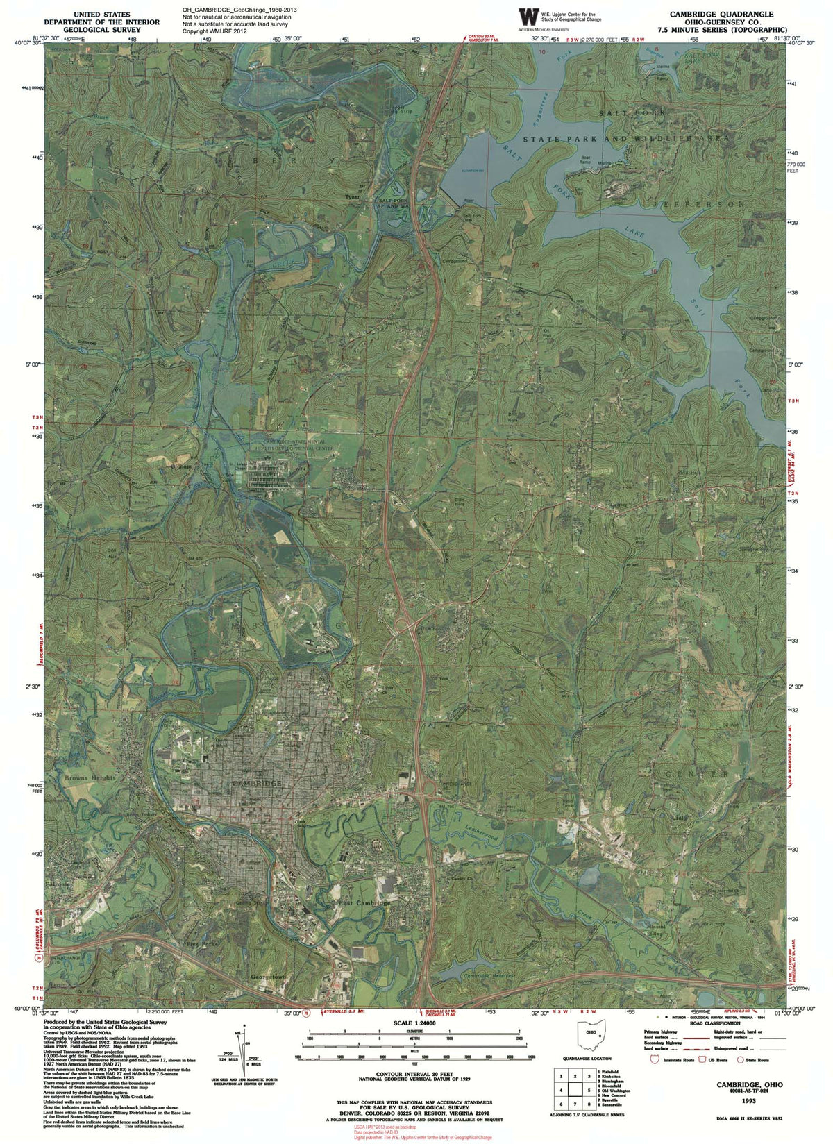 Salt Fork State Park, Ohio (Bundle) Map by Western Michigan University ...