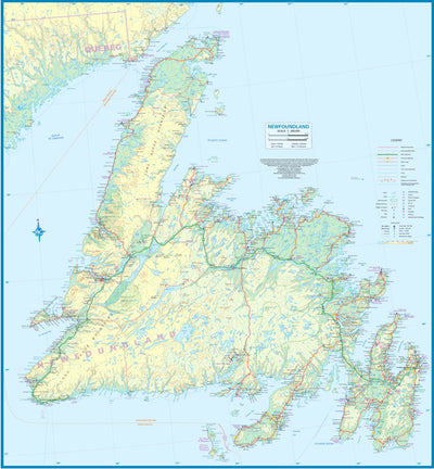 Newfoundland 1:800,000 - ITMB Preview 1