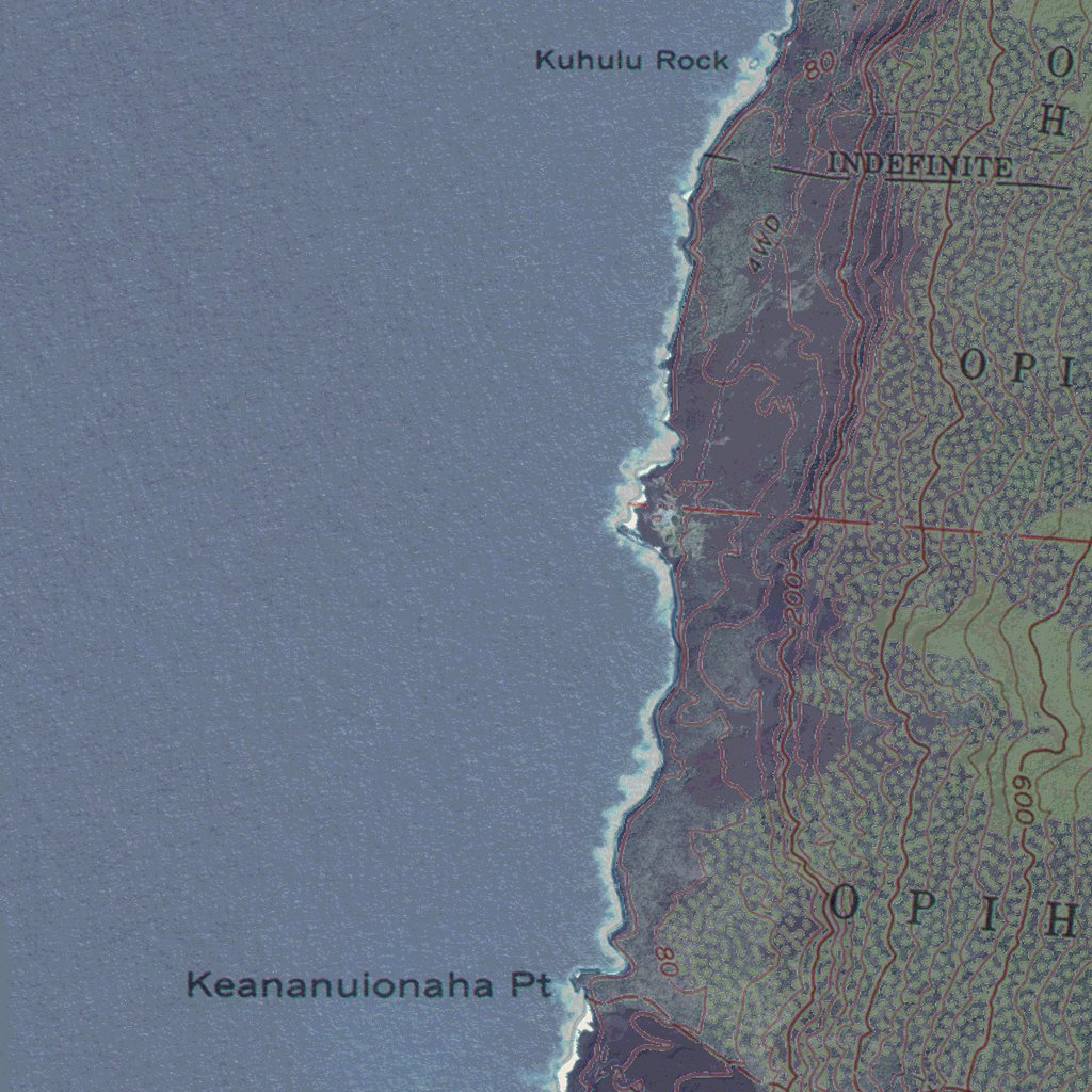 HI-KAULUOA POINT: GeoChange 1961-2016 Map by Western Michigan ...