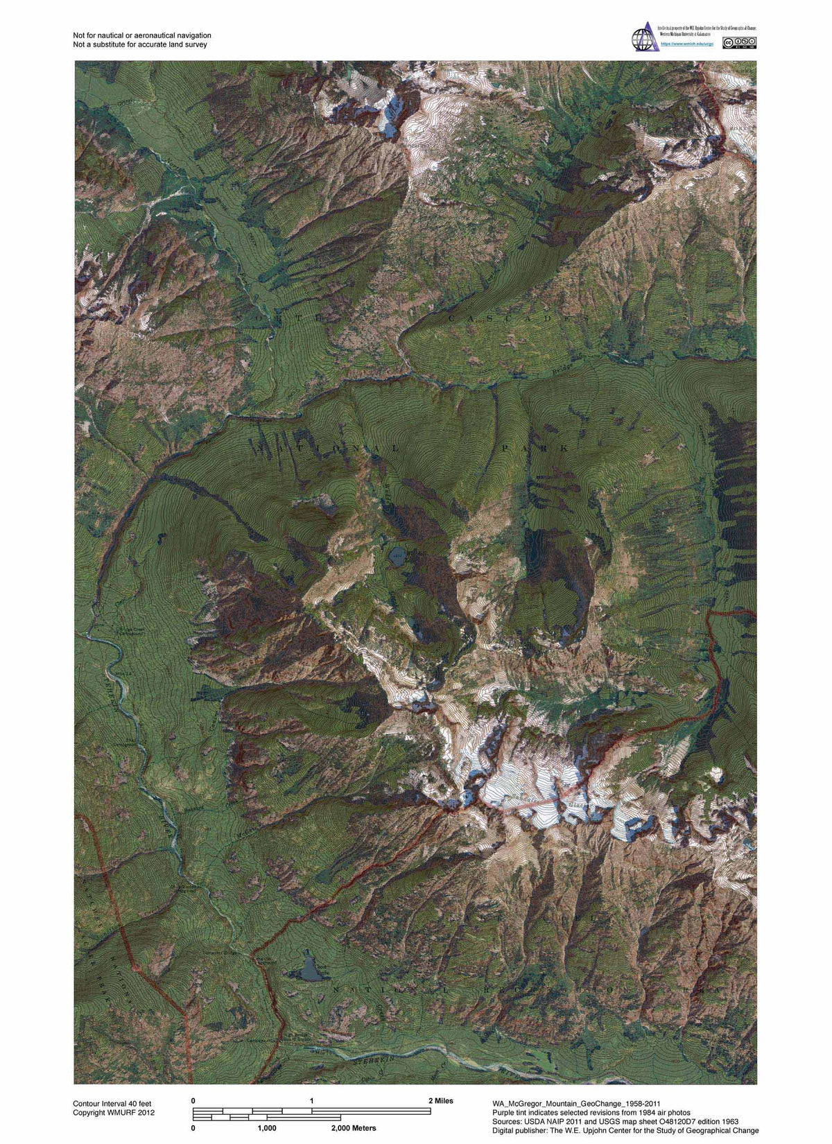 Pct Earth Map Pacific Crest Trail, Washington - Section K (Bundle) Map by Western ...
