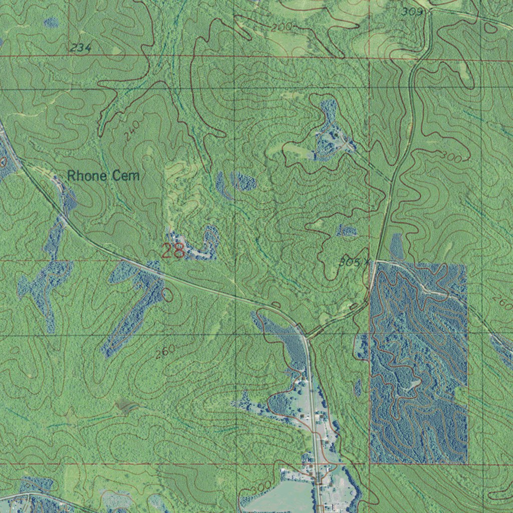 ALSAWYERVILLE GeoChange 19742013 Map by Western Michigan University