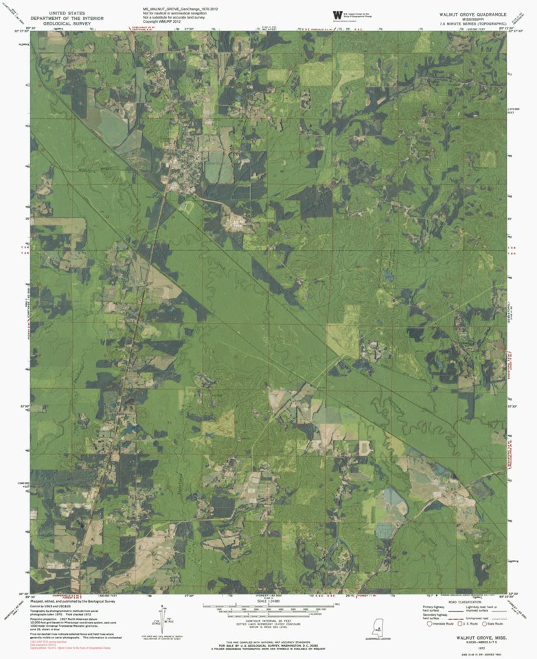 MS-WALNUT GROVE: GeoChange 1970-2012 Map by Western Michigan University ...