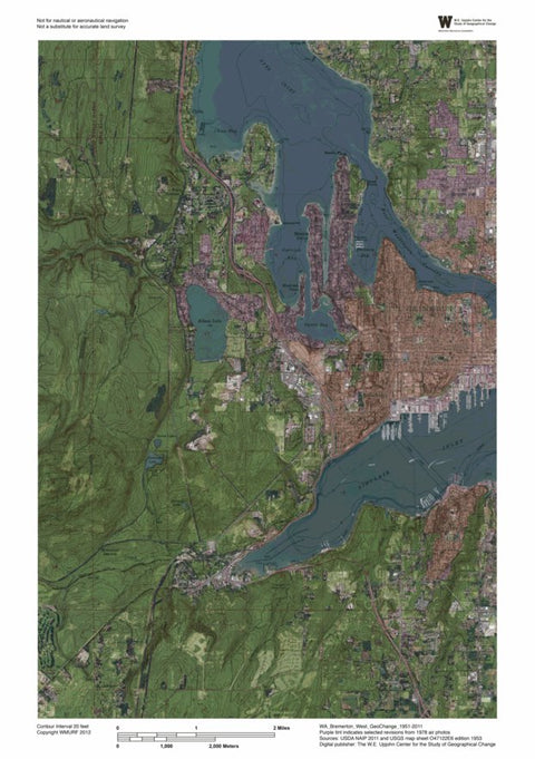 WA-Bremerton West: GeoChange 1951-2011 Preview 1