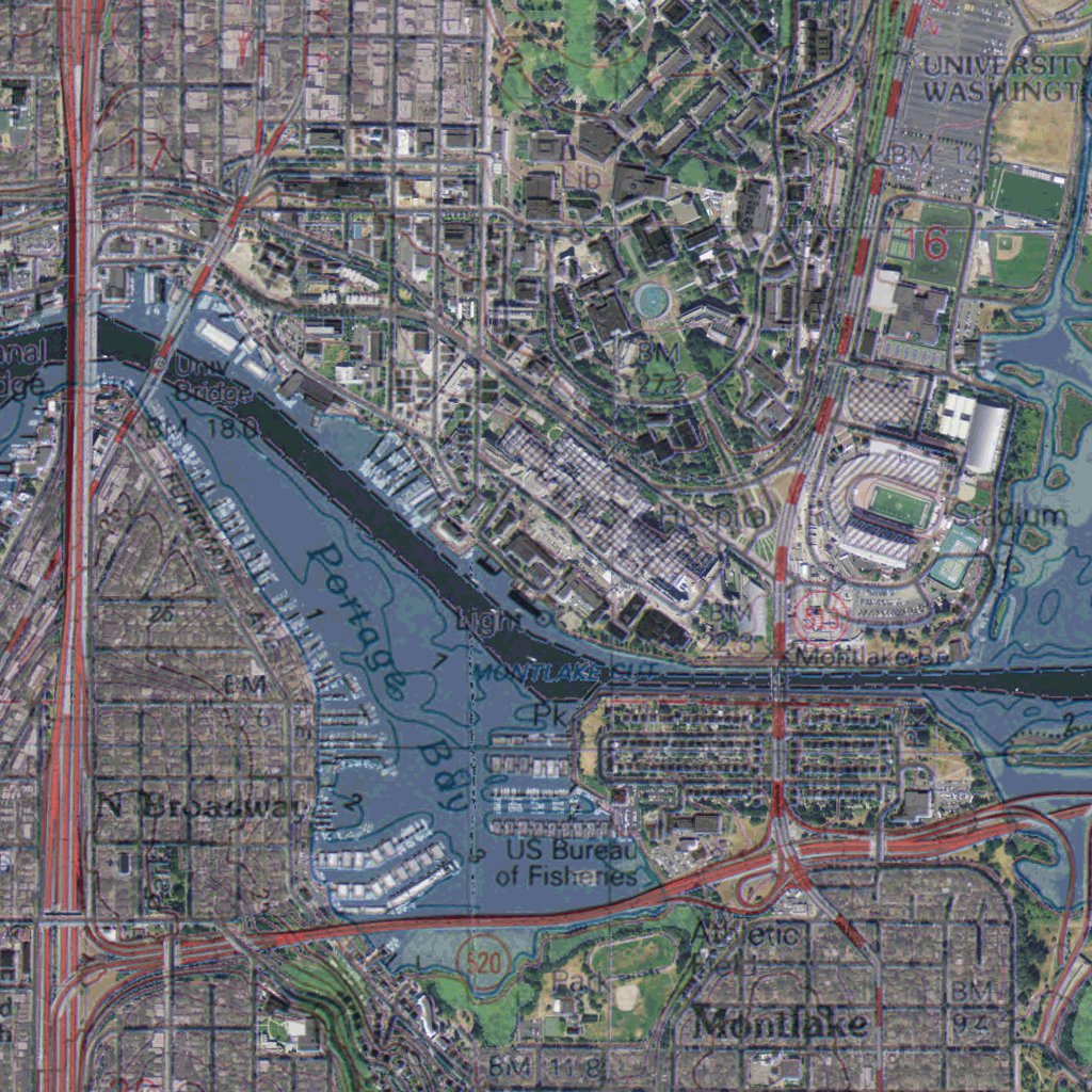 WA-Seattle North East: GeoChange 1977-2011 Map by Western Michigan ...