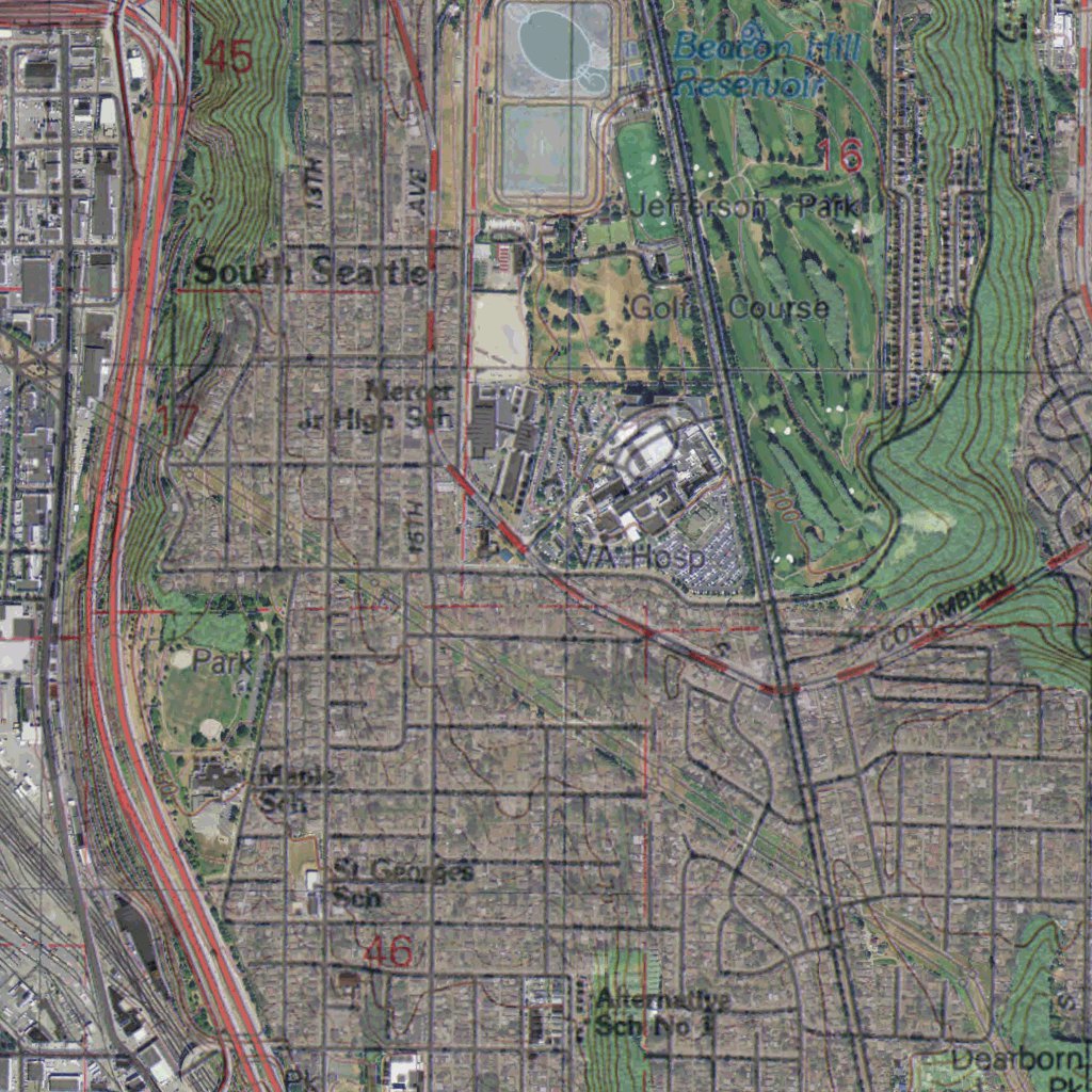 WA-Seattle South East: GeoChange 1977-2011 Map by Western Michigan ...