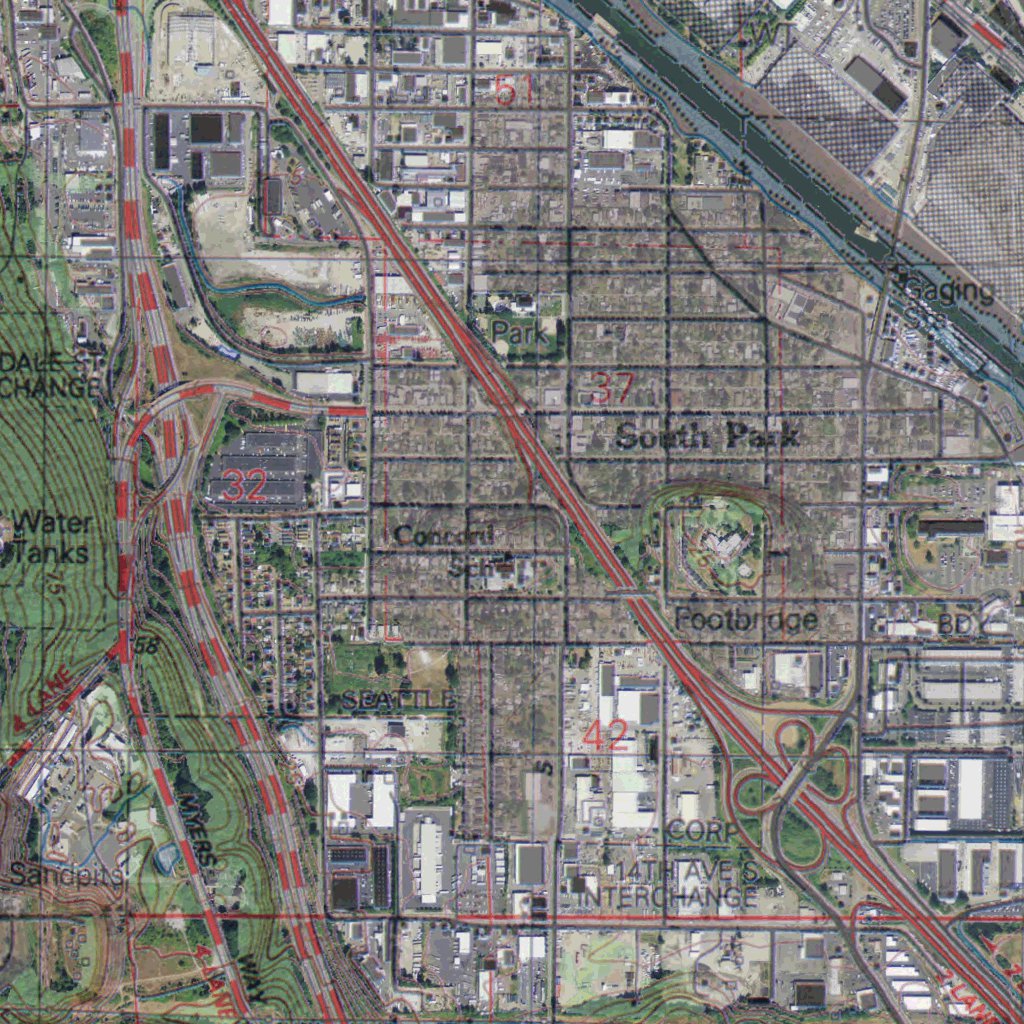WA-Seattle South East: GeoChange 1977-2011 Map by Western Michigan ...