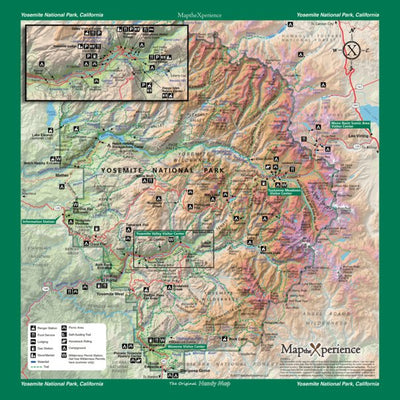 Yosemite National Park - NPS Map - Hike California - Bike California Preview 1