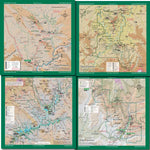 Utah National Parks Map Bundle - NPS Map - Hike Utah - Bike Utah Preview 1