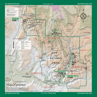 Zion National Park - NPS Map - Hike Utah - Bike Utah Preview 1