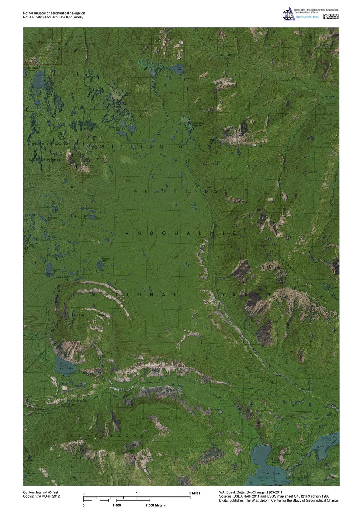 East Side Goat Rocks Map Goat Rocks Wilderness Area, Washington (Bundle) Map by Western Michigan ...