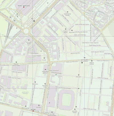 Sevilla Tourist Street Map Preview 1