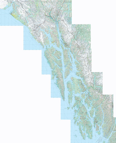 Alaska Atlas Inside Passage Landscape Map Preview 1