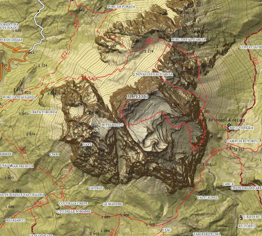 Pelmo, Nuvolau Map by Adventuremapping Ltd. | Avenza Maps