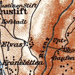 Brixen (Bressanone) environs map, 1911 Preview 2