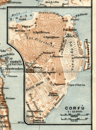 Town plan of Corfu (Kerkyra), 1928 Preview 1