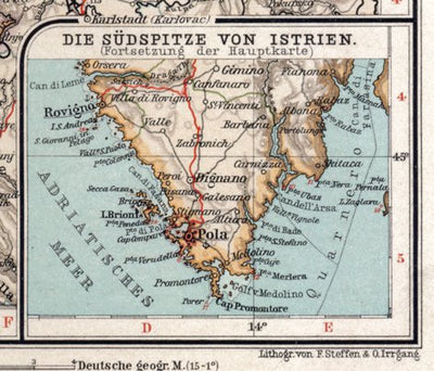 Map of Istria, 1905 Preview 1