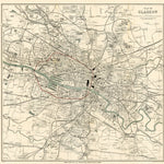 Glasgow city map, 1908 Preview 1
