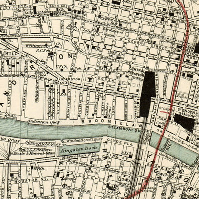 Glasgow city map, 1908 Preview 2
