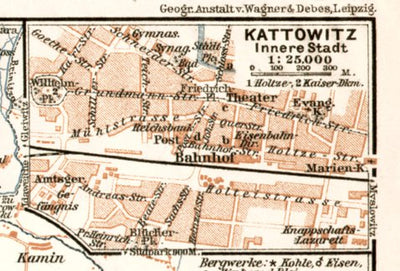 Kattowitz (Katowice) map, 1911 Preview 1
