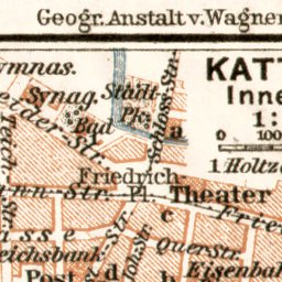 Kattowitz (Katowice) map, 1911 Preview 2