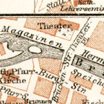 Bromberg (Bydgoszcz) central part map, 1911 Preview 2