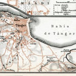 Environs of Tánger (طنجة, Tangier) map, 1913 Preview 1