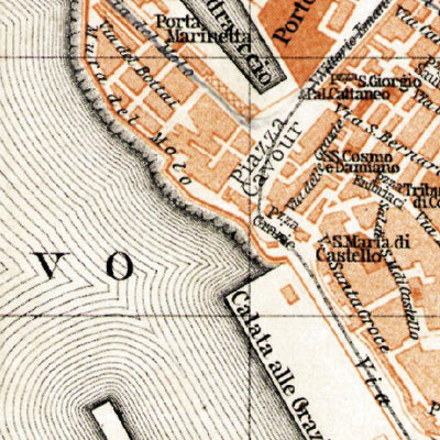 Genoa (Genova) city map, 1898 Preview 3