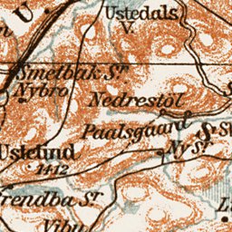 Ustadal district Map, 1931 by Waldin | Avenza Maps