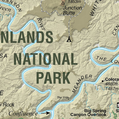 Canyonlands National Park - NPS Map - Hike Utah - Bike Utah Preview 2