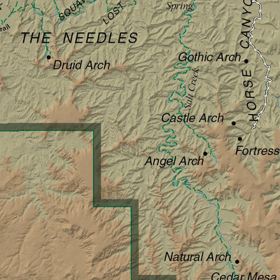 Canyonlands National Park - NPS Map - Hike Utah - Bike Utah Preview 3