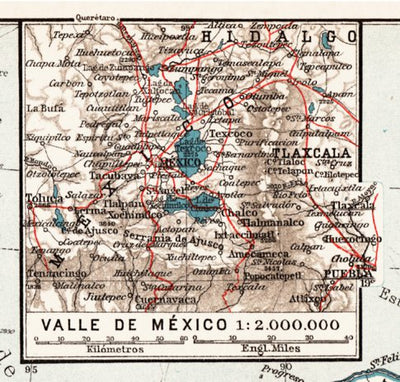 The Valley of Mexico map, 1909 Preview 1