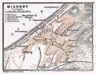 Misdroy (Miedzyzdroje) city map, 1911 Preview 1