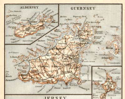 Map of the Isle of Guernsey, 1906 Preview 1