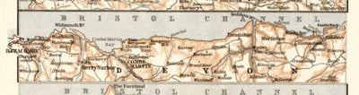Map of the North coast of Devon, central part, 1906 Preview 1
