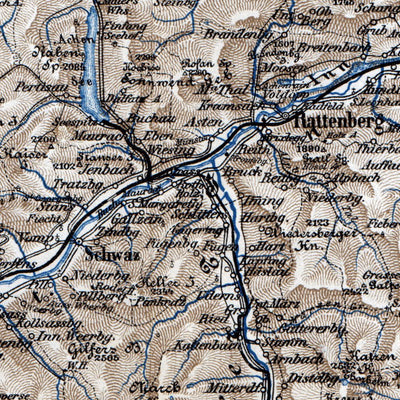 Puster and Zill Valleys map, 1911 Preview 3