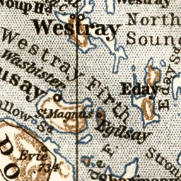 Orkney Isles map, 1906 Preview 2