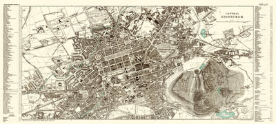 Edinburgh city map, central part, 1908 Preview 1