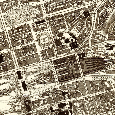 Edinburgh city map, central part, 1908 Preview 2